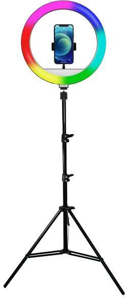 Žiedinė lempa Powerton WPRL2RGB 13'', RGB LED