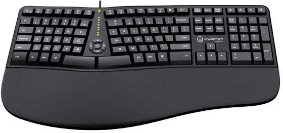 Powerton ERGO LANA ergonominė klaviatūra su USB (USB) JAV, pelė
