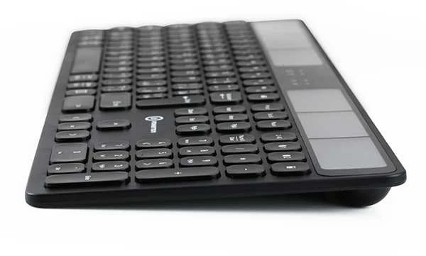 Klaviatūra Powerton SolarSlim CZ juoda