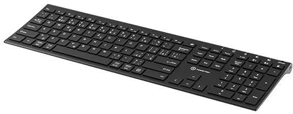 Klaviatūra Powerton UltraSlim CZ juoda
