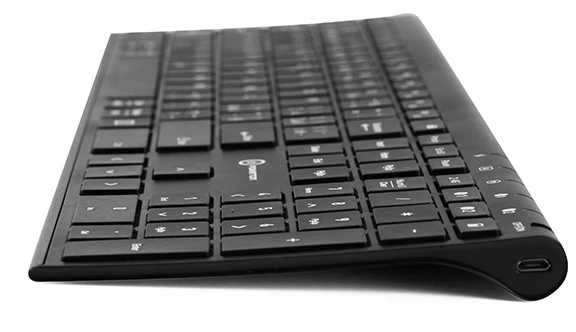 Klaviatūra Powerton UltraSlim CZ juoda