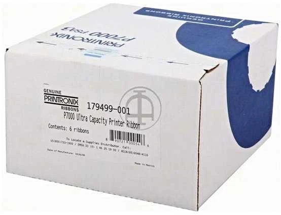 Printronix Ribbon for Line Matrix P7005, P7010, P7205, P7215, P7220, juoda 6 vnt. (179499-001)