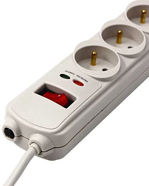 Powerton elektros juostelė, 6 lizdai, 3 m, balta