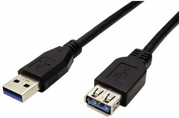 Lama Plus USB ilgintuvas (3.0), USB A M - USB A F, 1.8m, juoda