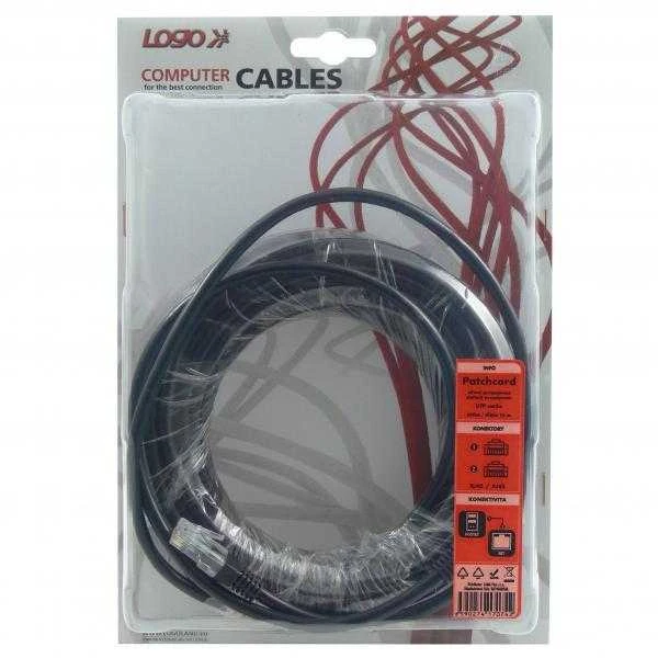 Logotipas Patchcord, UTP, Cat.5e, RJ45 M/10m, nieekranowany
