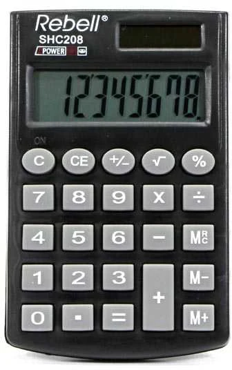 Rebell SHC208 juodas skaičiuotuvas