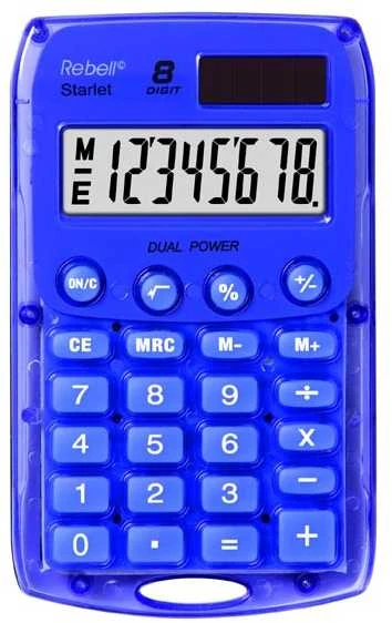 Rebell Calculator RE-STARLETV BX, violetinė, kišeninė, 8 vietos