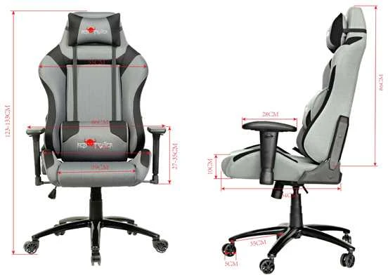 Red Fighter Žaidimų kėdė Raudona Fighter C3 Gaming Chair, Pilka