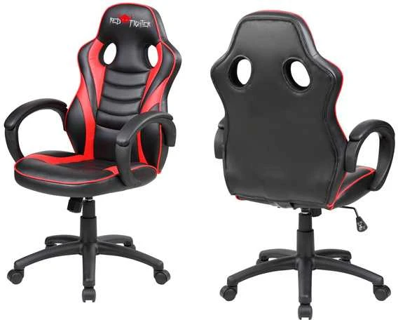 Red Fighter Žaidimų kėdė Raudona Fighter C6 Gaming Chair, Raudona