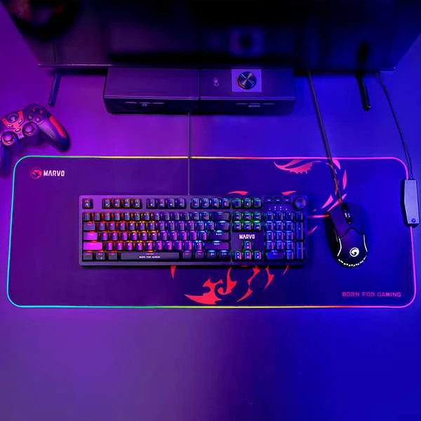 Marvo MG011 XL RGB pelės kilimėlis | 800x300x4mm