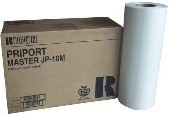 Ricoh Priport Master JP-10M (893027) (2 ritinėliai/pak.) 280x125 mm skaitmeninių kopijavimo aparatų eksploatacinės medžiagos