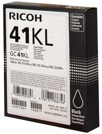 Ricoh Cart. GC41 Low (405765), juoda kasetė