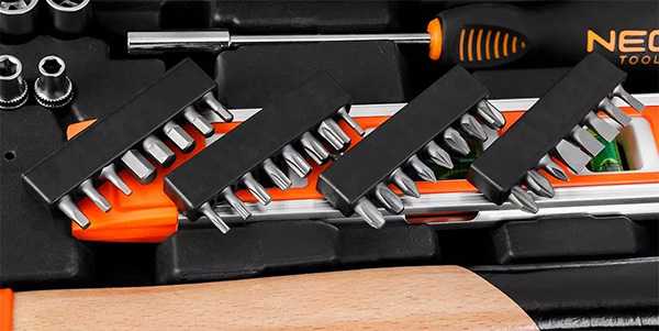 Neo Tools Įrankių rinkinys iš 60 elementų