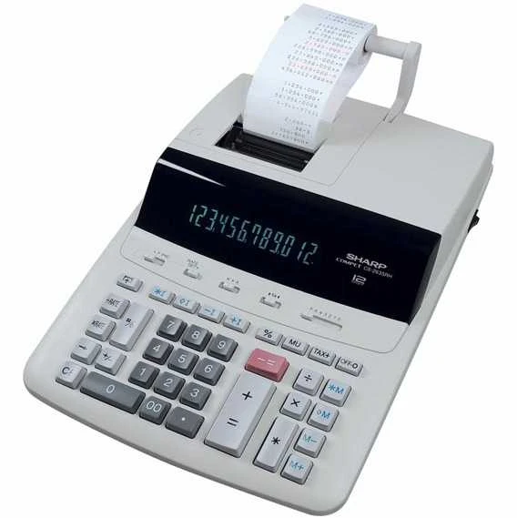 Sharp SH-CS2635LW skaičiuotuvas su integruotu spausdintuvu