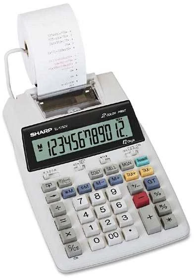 Sharp EL-1750V skaičiuotuvas