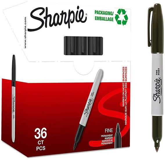 Sharpie smulkūs juodi žymekliai (36 vnt.) - 2025040