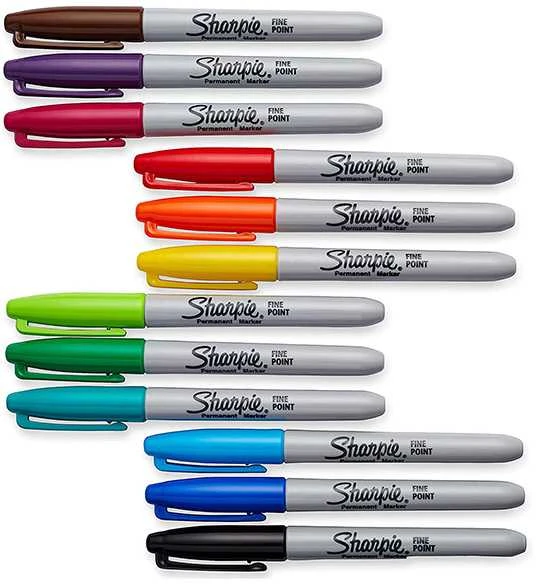Markerių rink. „Sharpie" 12 vnt.