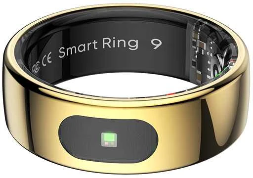 Išmanusis žiedas Powerton SMART RING PRO, aukso spalvos, 9 dydis