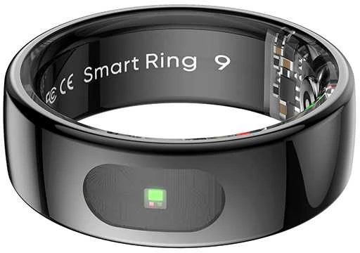 Išmanusis žiedas Powerton SMART RING PRO, juodos spalvos, 11 dydis
