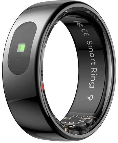 Išmanusis žiedas Powerton SMART RING PRO, juodos spalvos, 11 dydis