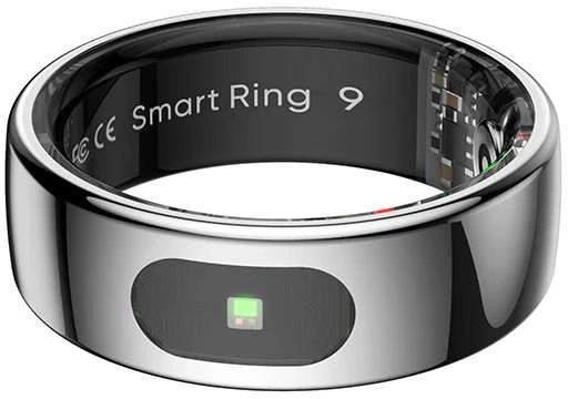 Išmanusis žiedas Powerton SMART RING PRO, sidabro spalvos, 11 dydis