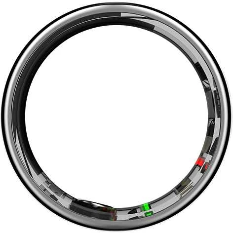 Išmanusis žiedas Powerton SMART RING PRO, sidabro spalvos, 11 dydis