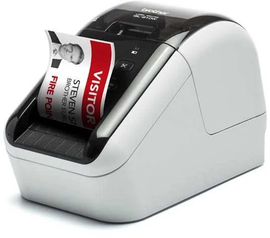BROTHER etikečių spausdintuvas QL-810W - 62mm, terminis spausdinimas, USB WIFI Profi etikečių spausdintuvas / papildomai įsigijus DK-22251 print red /