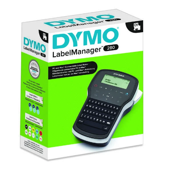 DYMO LabelManager 280 etikečių spausdintuvas Perkėlimas terminiu būdu D1 QWERTY