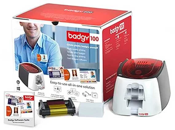 Spausdintuvas Evolis Badgy 100 kortelių spausdintuvo rinkinys