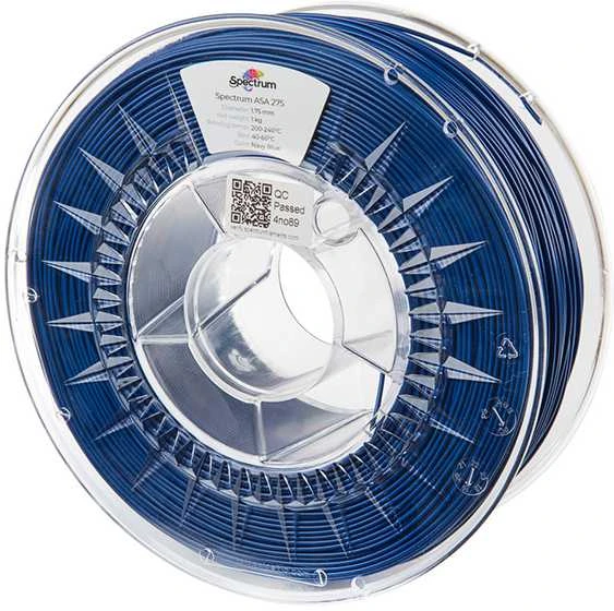 Spektro grupė SPECTRUMG 5903175650122 Filamentas SPECTRUM / ASA / PACIFIC Mėlynas / 1,75 mm / 1kg