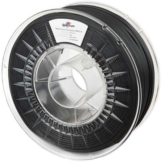 Spektro grupė SPECTRUMG 5903175658043 Filamentas SPECTRUM / HIPS / DEEP Juodas / 1,75 mm / 1kg