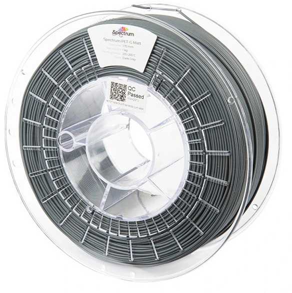 Spectrum Filament PET-G Matt 1000g, dark pilkas