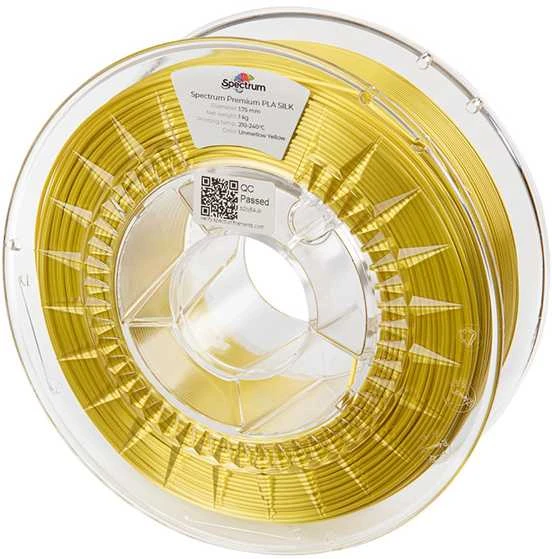 Spektro grupė SPECTRUMG 5903175652072 Filamentas SPECTRUM / PLA SILK / SATIN UNMELLOW Geltonas / 1,75 mm / 1kg