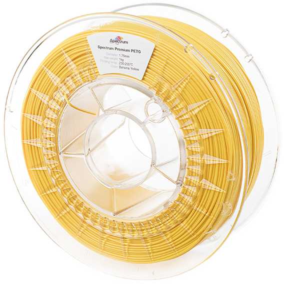 Spektro grupė SPECTRUMG 5903175657572 Filamentas SPECTRUM / PETG / BAHAMA Geltonas / 1,75 mm / 1kg