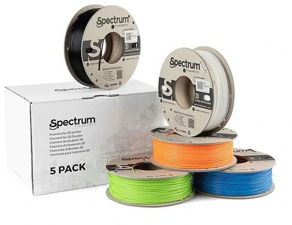 Spectrum PLA Premium 1.75 mm 1.25 kg gijų rinkinys – 5 spalvos