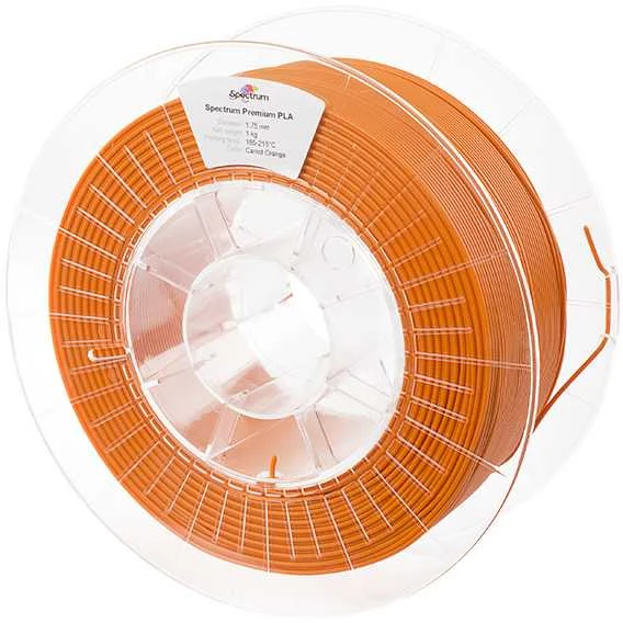Oranžinis PLA 1,75 mm filamentas ant ritės