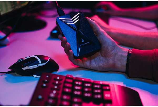 Išorinis kietasis diskas SSD „Surefire GX3 Gaming“, 53684, 1000 GB, juodas, 2,5 colio, USB micro B