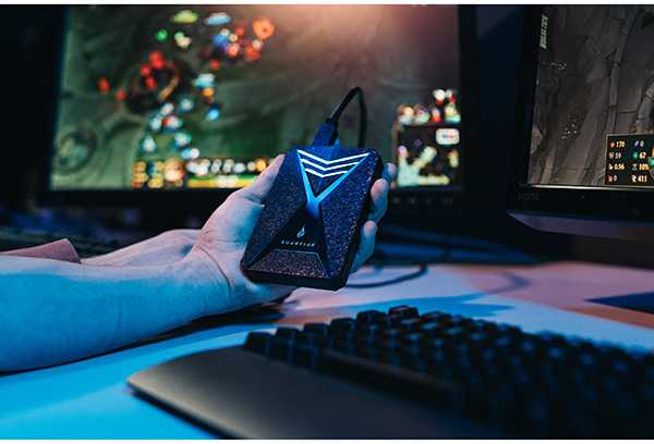 Išorinis kietasis diskas SSD „Surefire GX3 Gaming“, 53684, 1000 GB, juodas, 2,5 colio, USB micro B