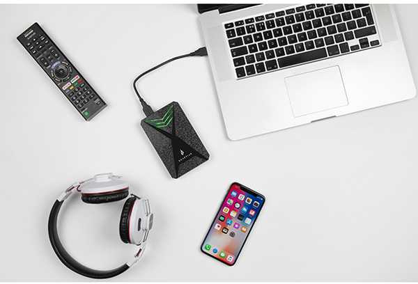 Išorinis kietasis diskas SSD „Surefire GX3 Gaming“, 53684, 1000 GB, juodas, 2,5 colio, USB micro B