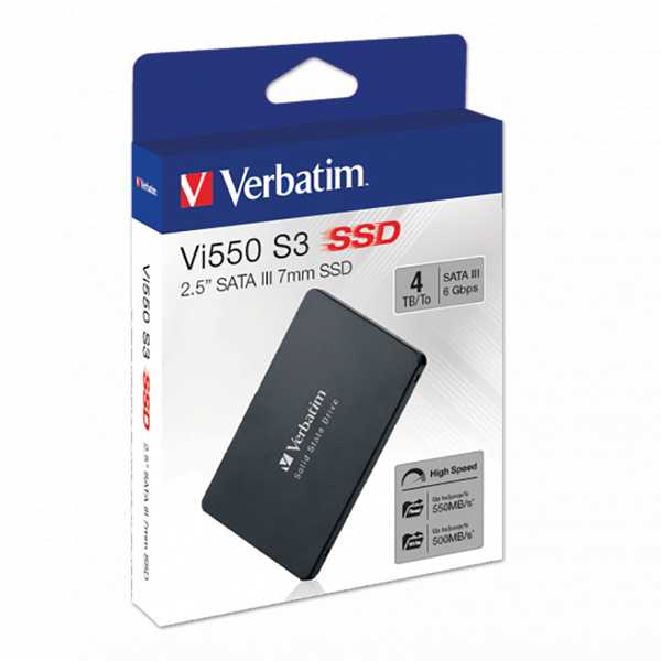 Verbatim Vi550 S3 4 TB 2,5 colio Serial ATA III 3D NAND