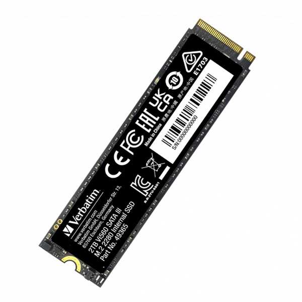 SSD Wewnętrzny Verbatim Vi560, 49365, 2000GB, juoda, SATA III, 2TB