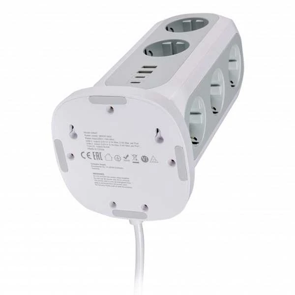 Verbatim EU Multi Plug Power Tower EUPT-01 Baltas