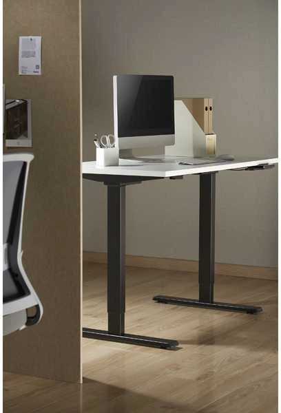 Powerton Desk rėmas/pagrindas, elektra reguliuojamas, tarpų reguliavimas 500mm, apsaugos nuo susidūrimo sistema, juoda, keliamoji galia 100 kg, Powerton