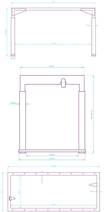 „Ultradesk UPLIFT FRAME“ rėmas / stalo pagrindas su elektriniu reguliavimu ir 90 kg keliamąja galia, balta