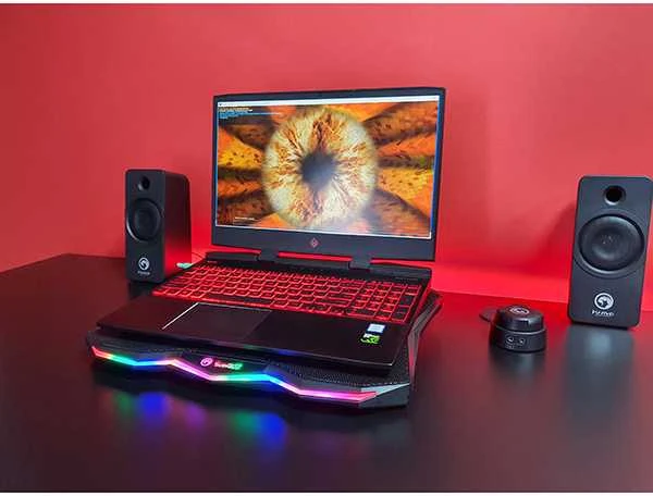 Nešiojamo kompiuterio aušintuvas Marvo FN-40 17" RGB
