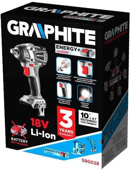 Akumuliatorinis smūginis veržliasukis Graphite 5902062059796