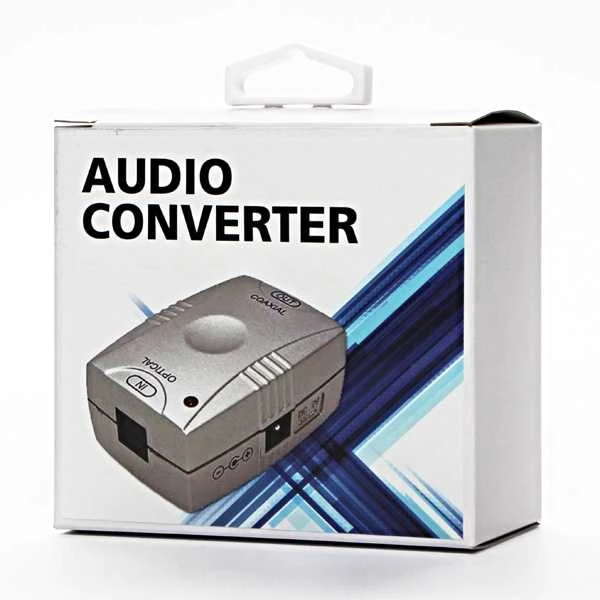 Red Fighter Raudona Fighter Adapteris AV Raudona Fighter Toslink - RCA (Cinch) sidabras