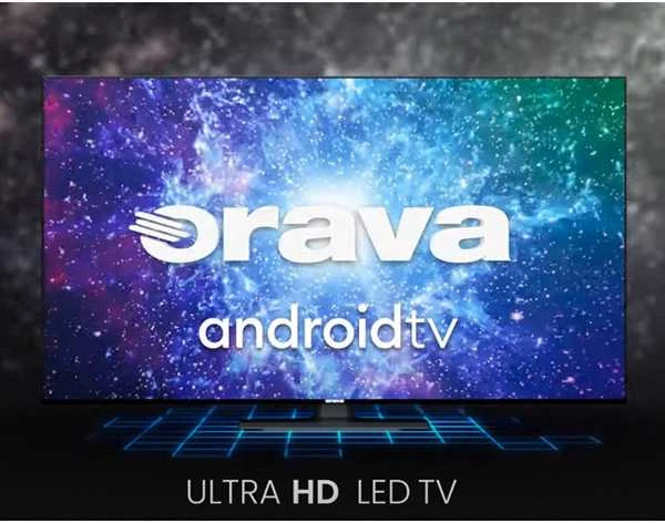 Televizorius Orava, LT-ANDR43 4K1, 43", 4K UHD 3840 x 2160, 50/60 Hz, juoda, Android TV
