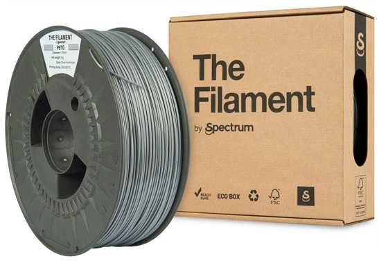 Spectrum PETG 1kg sidabriniai siūlai su dėžute
