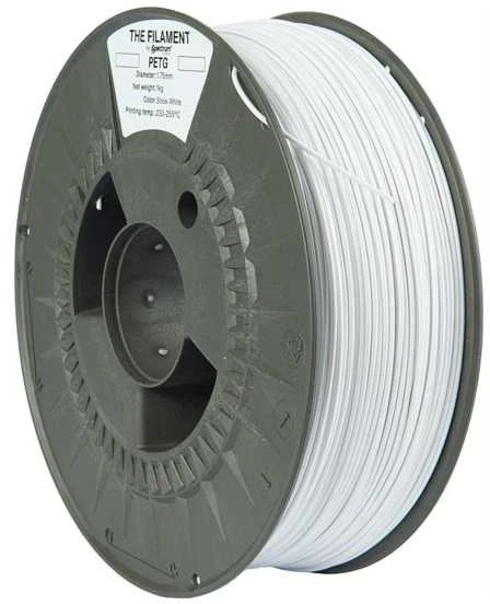 Spectrum PETG 1000g sniego baltumo siūlas ant ritės